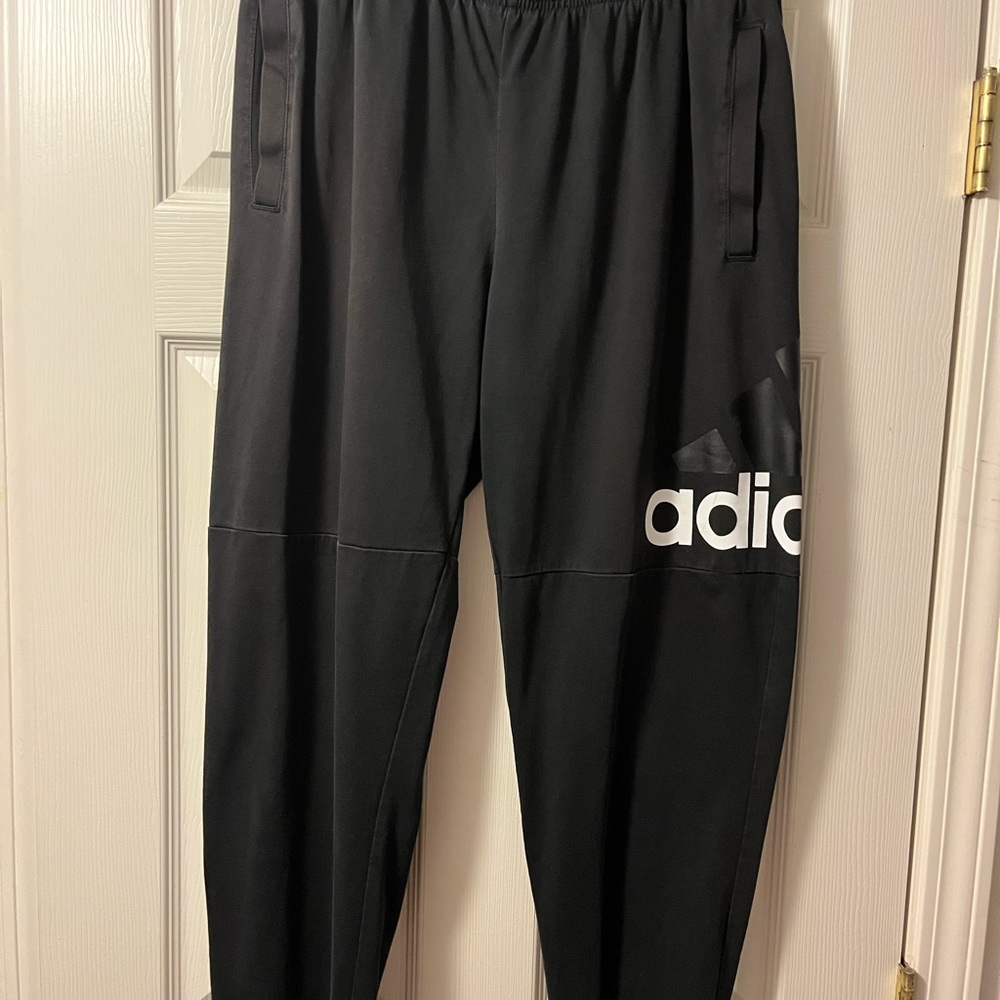 Adidas Black Jogger Pants, Women’s XL